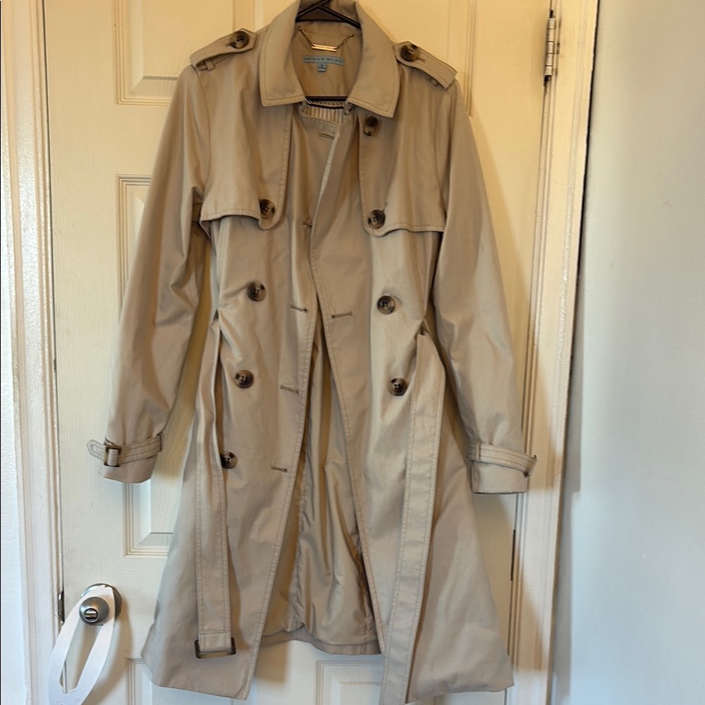 Antonio Melani Double Breasted Trench Coat Size M